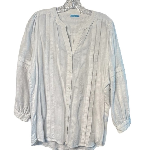 J. McLaughlin linen blend top - Picture 6 of 11